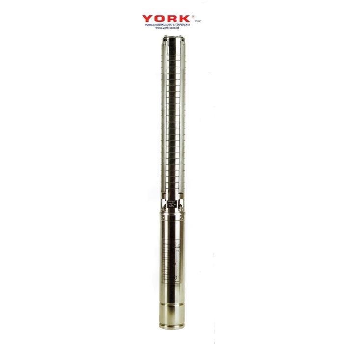 pompa submersible york 1.5 HP output 11/4" + control box YORK 4SYK 3 - 18 SS 1,5HP pompa air submers