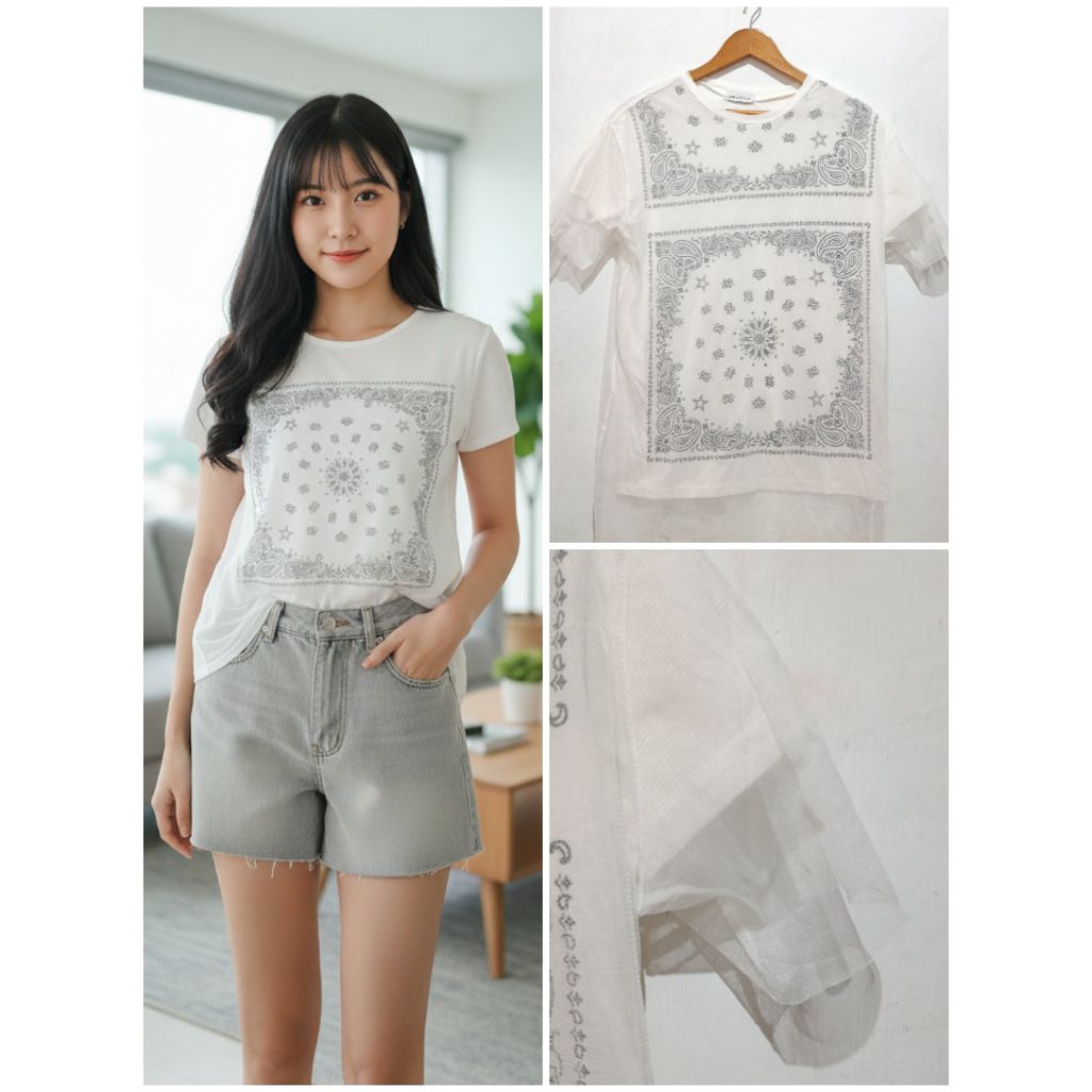 KAOS TILE BANGKOK  OVERSIZE DOUBLE LAYER