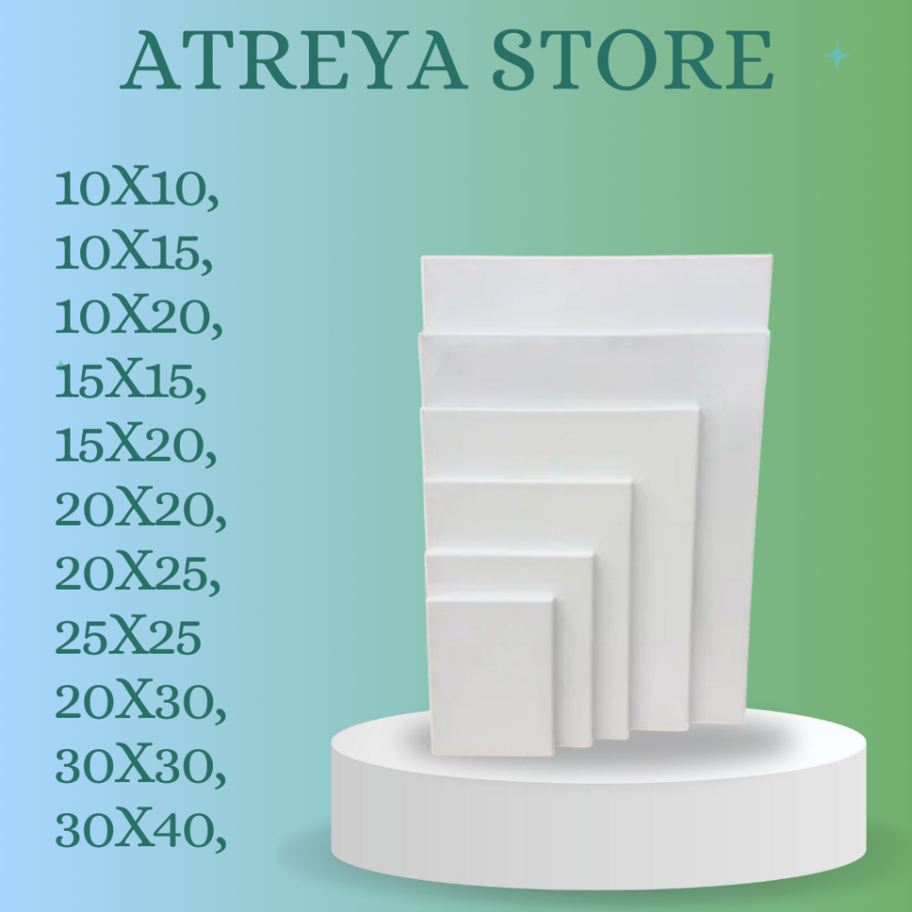 

KANVAS LUKIS UKURAN 10X10, 10X15, 10X20, 15X15, 15X20, 20X20, 20X25, 25X25, 20X30, 30X30, 30X40 CM