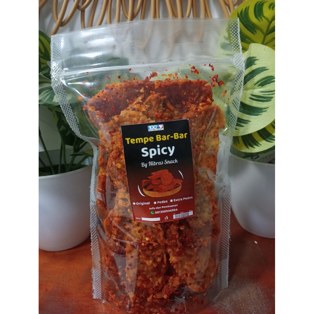 

Keripik tempe pedas