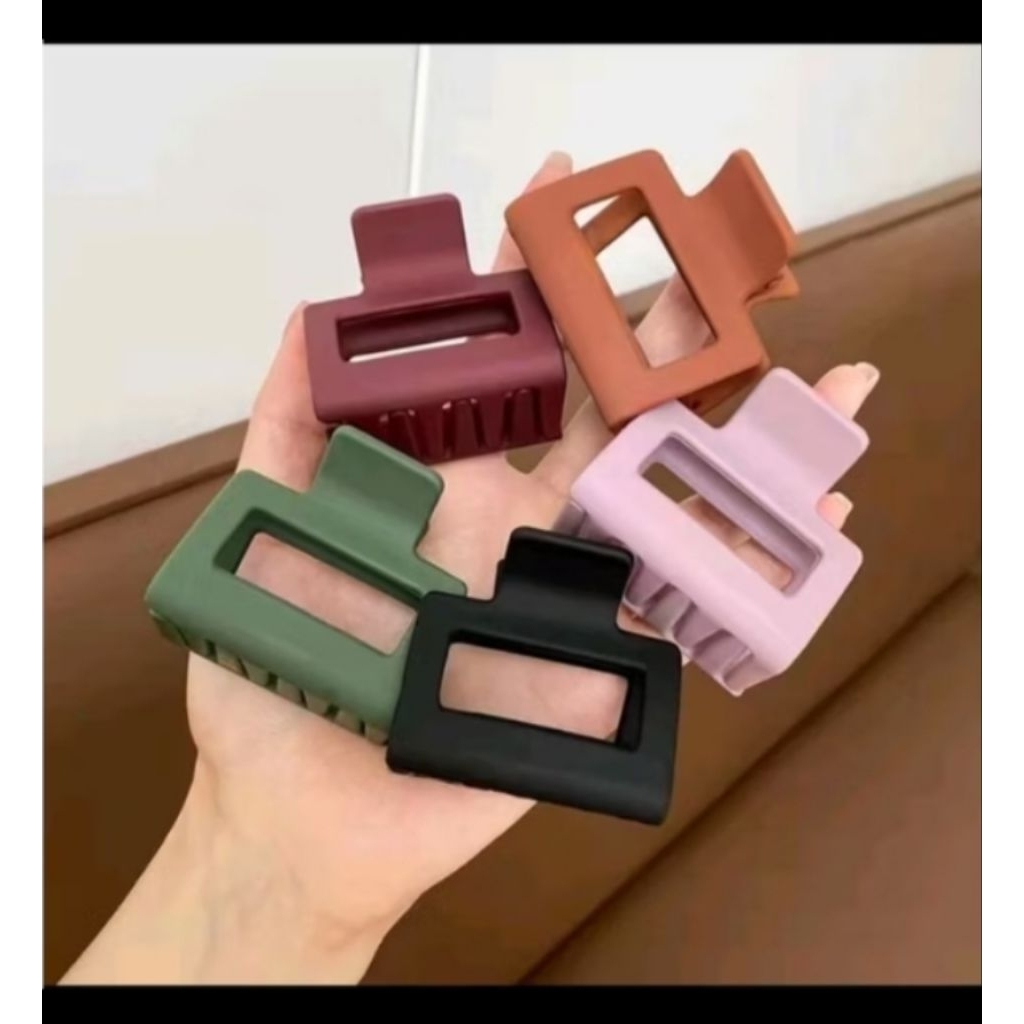 ( PCS) JEPITAN RAMBUT DEWASA PERSEGI KOREA IMPORT