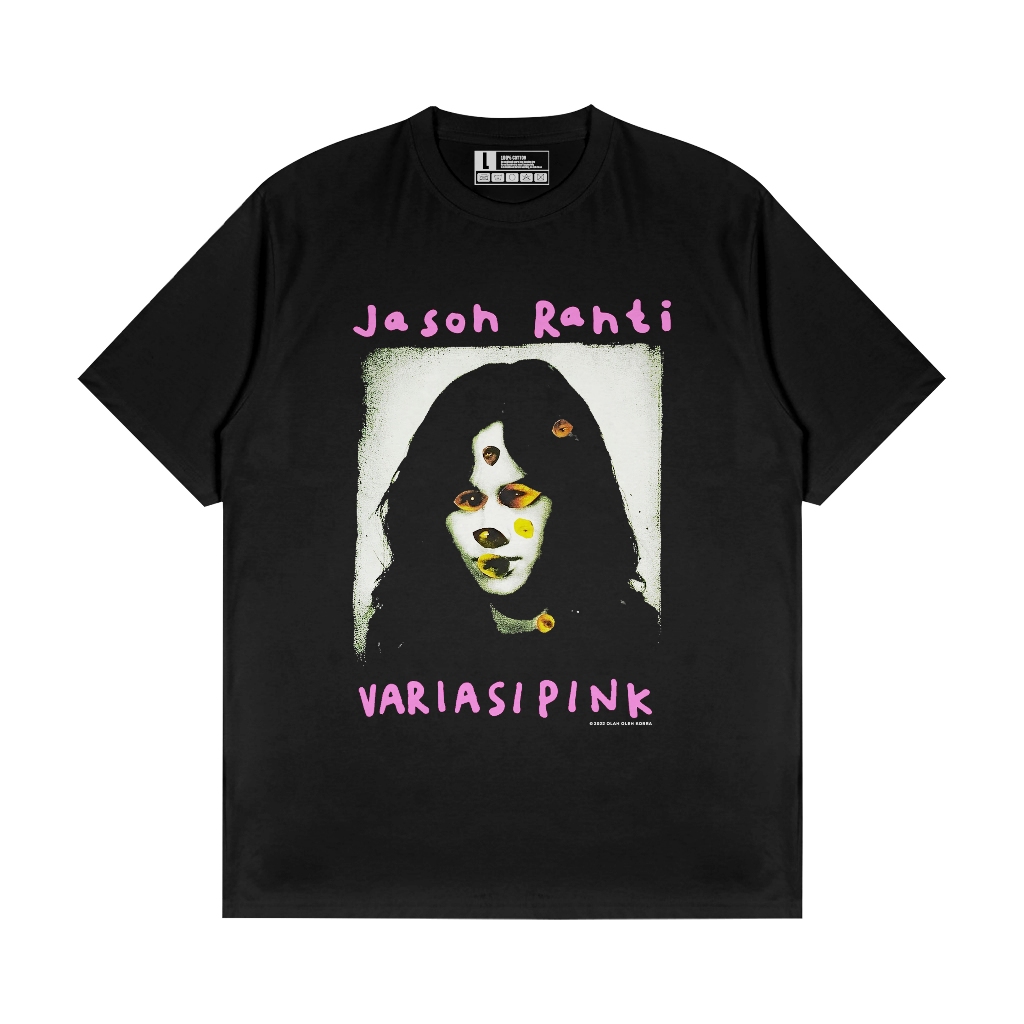 KAOS JASON RANTI VARIASI PINK WAJAH / KAOS BAND / KAOS TOKOH MUSIK DISTRO TERLARIS