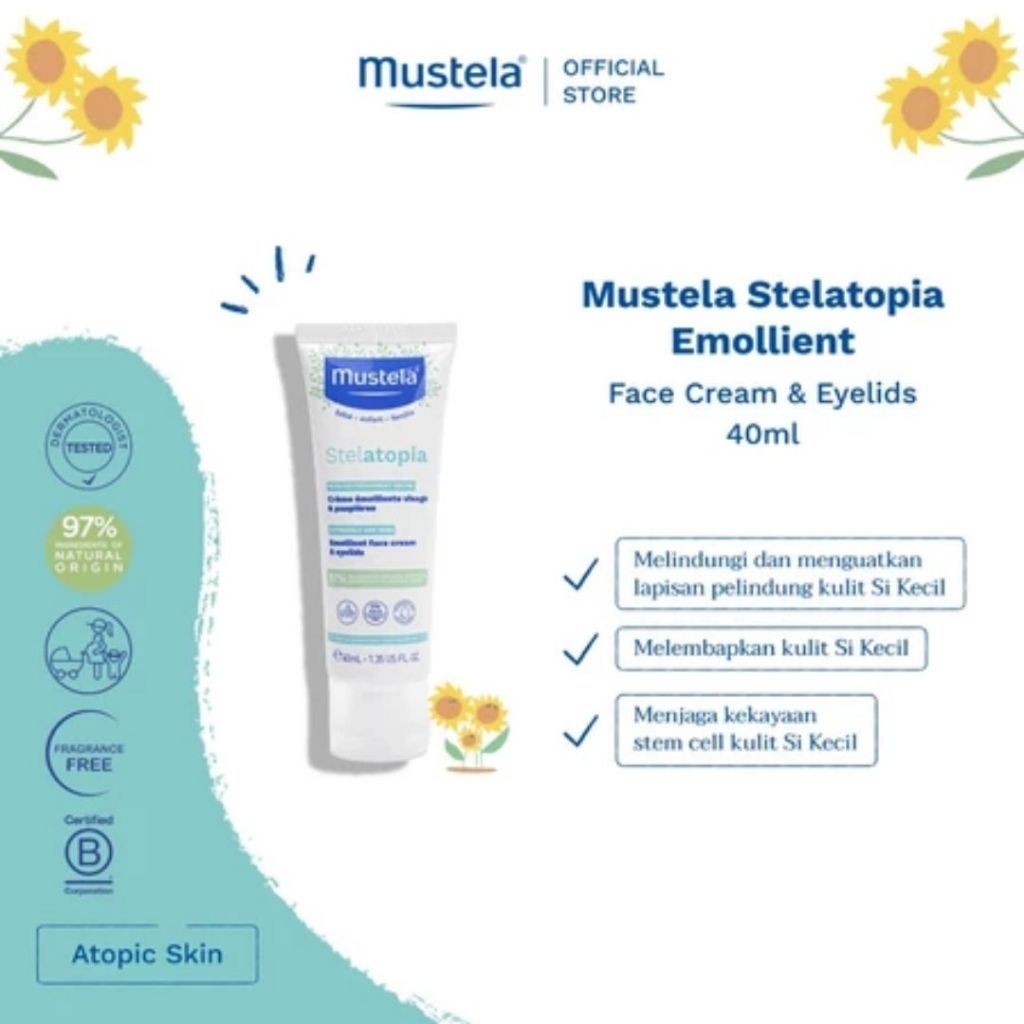 MUSTELA Stelatopia Emollient Face Cream