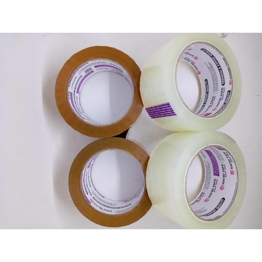 

Lakban OPP Nachi 2 inch / Lakban Besar / Bening / Coklat /