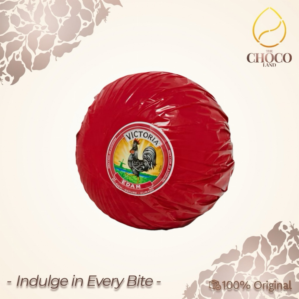 

Victoria De Jong Keju Edam Ball 1.75 kg - 1.85 kg - Keju Premium untuk Olahan Makanan