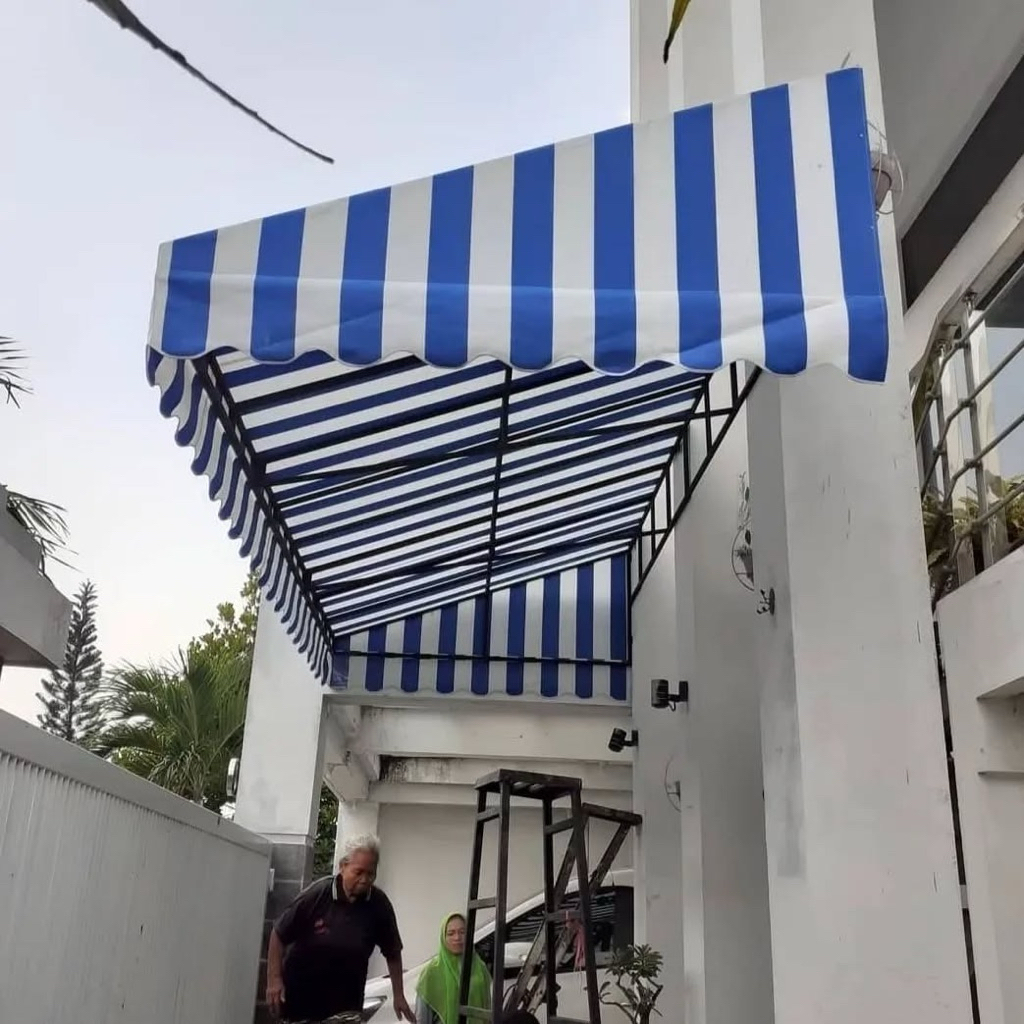 kanopi kain awning bahan khusus outdoor , costum ukuran dan model
