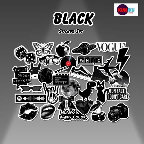 

Sticker Black | Sticker Aesthetic | Sticker Kpop | Sticker Anime | Sticker Laptop | Sticker Tumbler