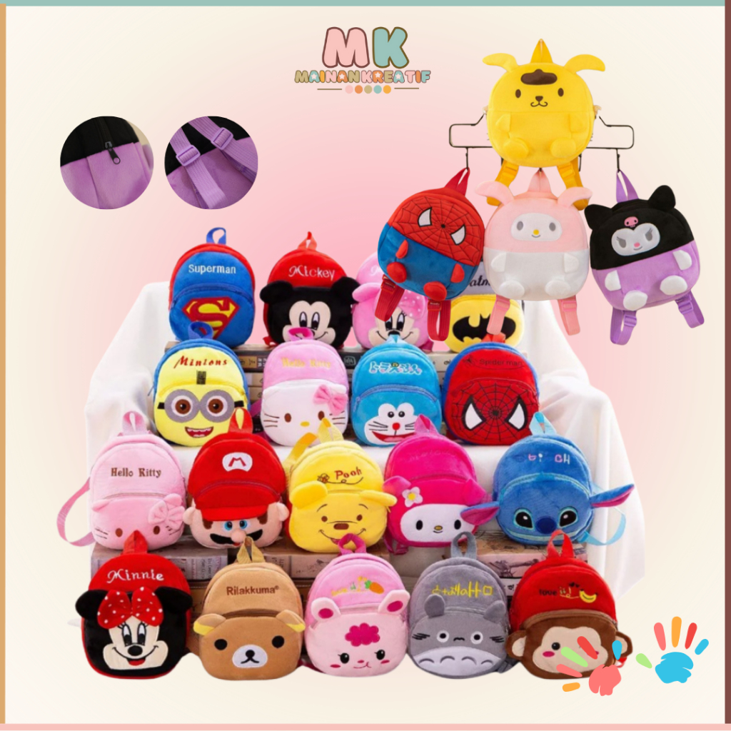 MK501 Tas Ransel Anak Karakter Bag Backpack Mini Motif Cartoon Cute Cod Import/ tas anak/tas anak 1 