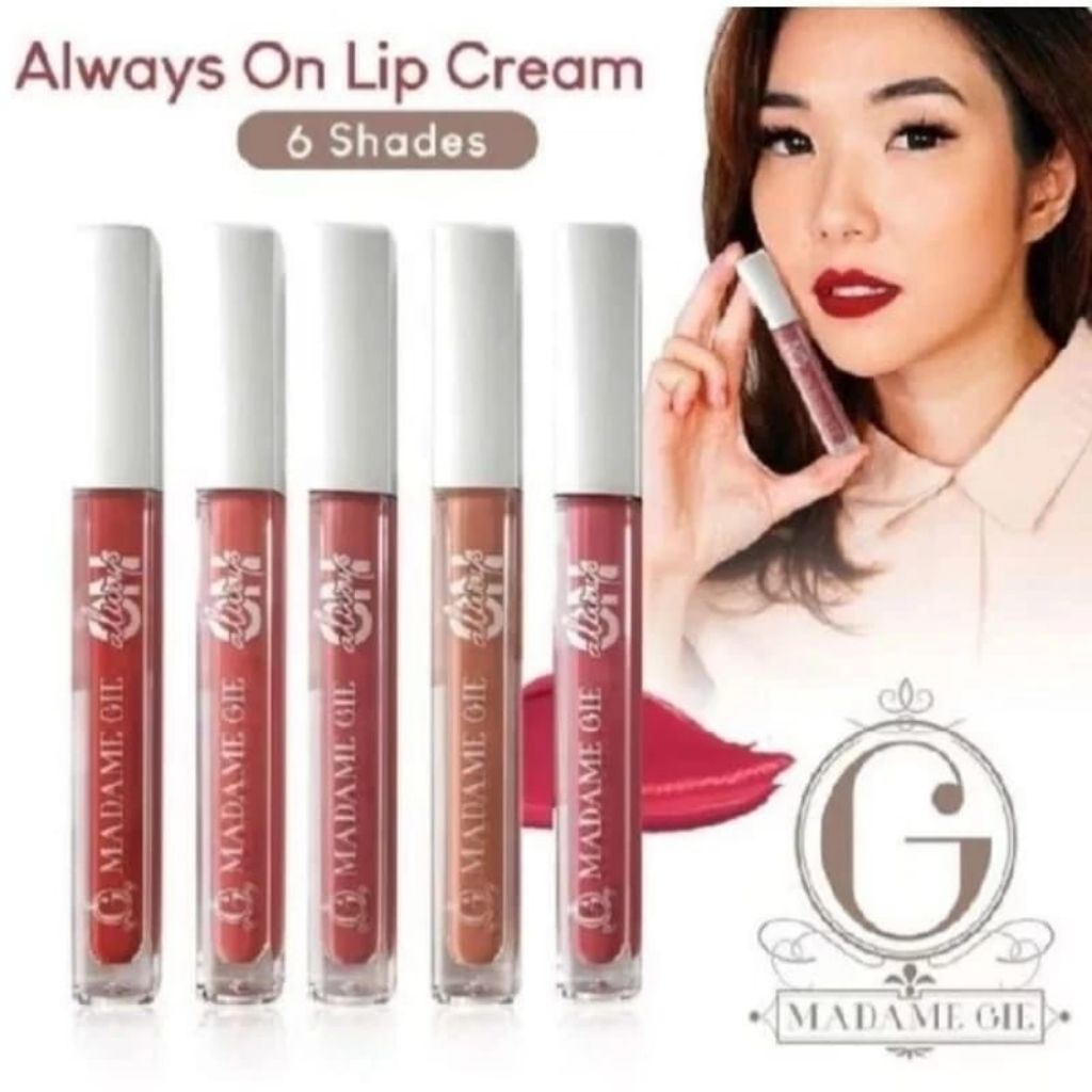Madame Gie Always On Lip Cream - Make Up Lip Cream Lipstik - Lipcream MadameGie