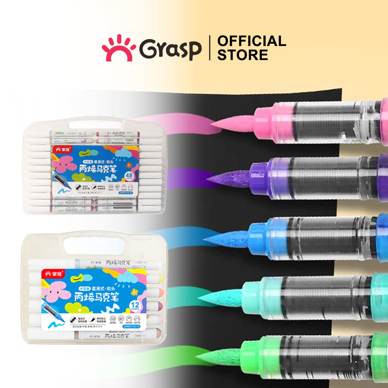

GRASP Marker Acrylic Brush Pen 36 Warna Spidol Warna Akrilik Lentur Sketsa Seni MW004