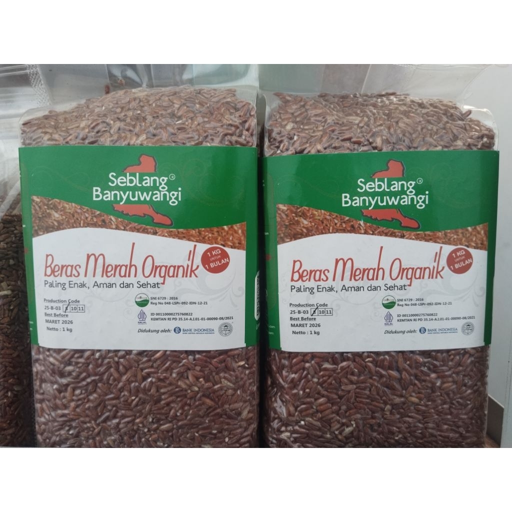 beras merah organik 1kg