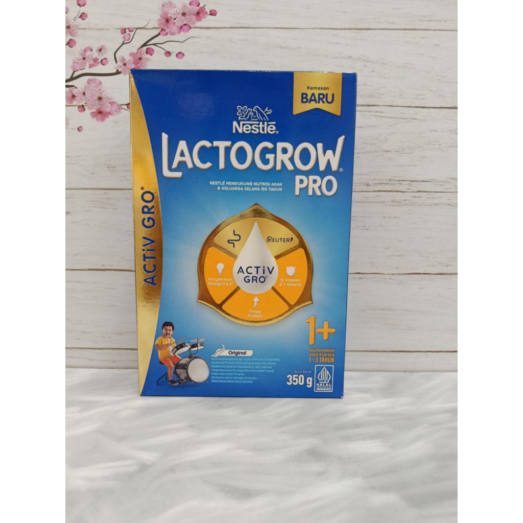 

Lactogrow Pro 1+ Susu Pertumbuhan Usia 1-3 Tahun 350gr