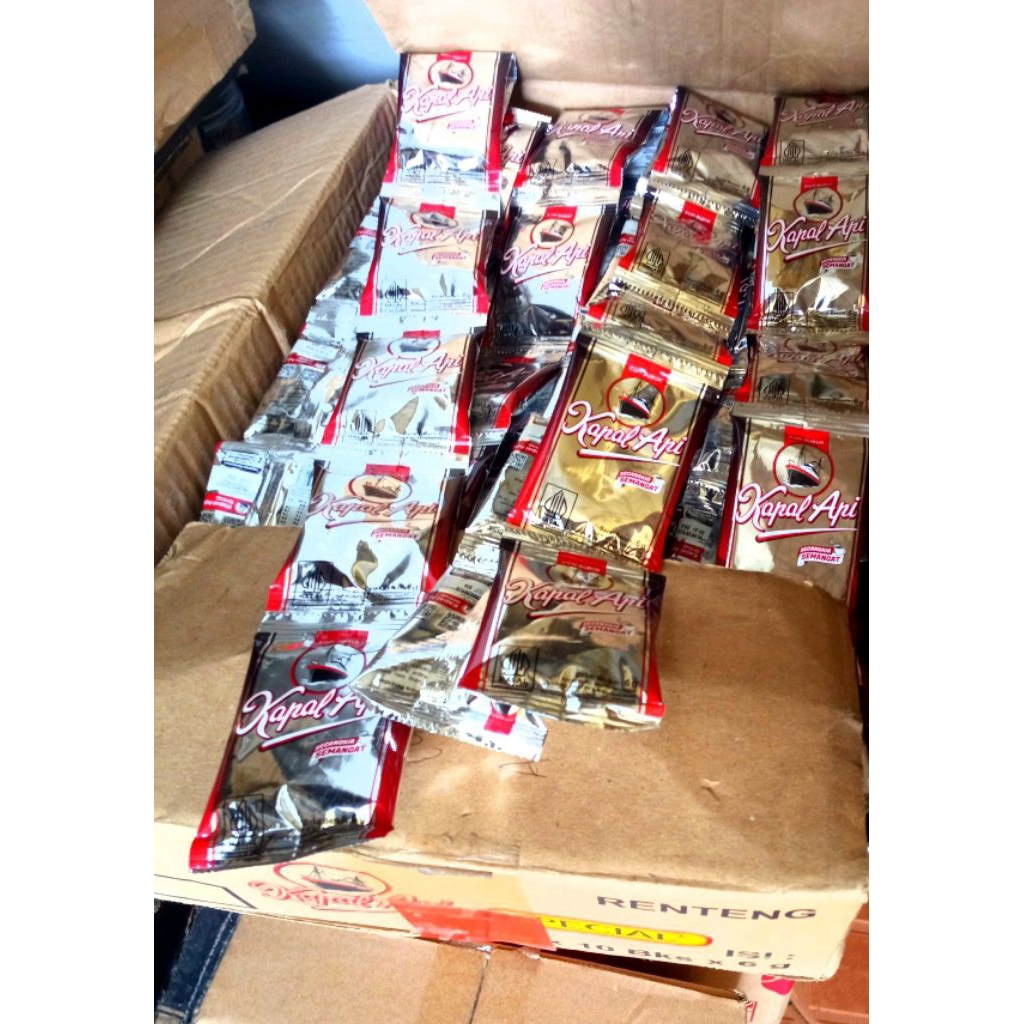 kapal api mini silver sachet 6gr 1renteng isi 10pcs(new promo)