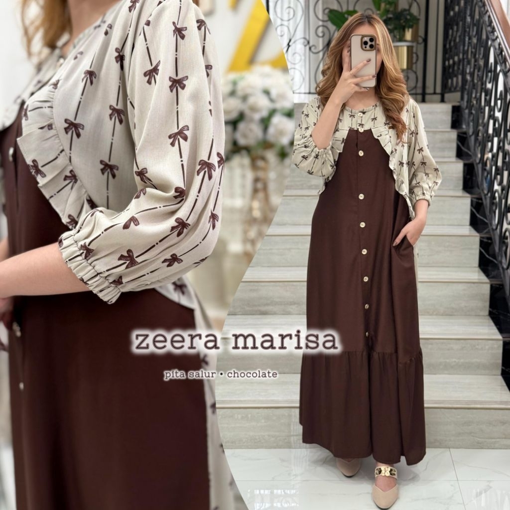 MARISA By ZEERA Dress rayon mix twill