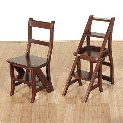 Kursi tangga lipat kursi lipat tangga kayu jati