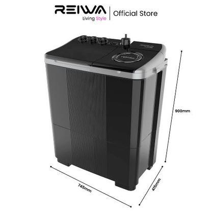 Mesin Cuci Reiwa 2 Tabung 11 Kg WS-1203 FYGR Frosty Grey Reiwa WS 1203 FYGR