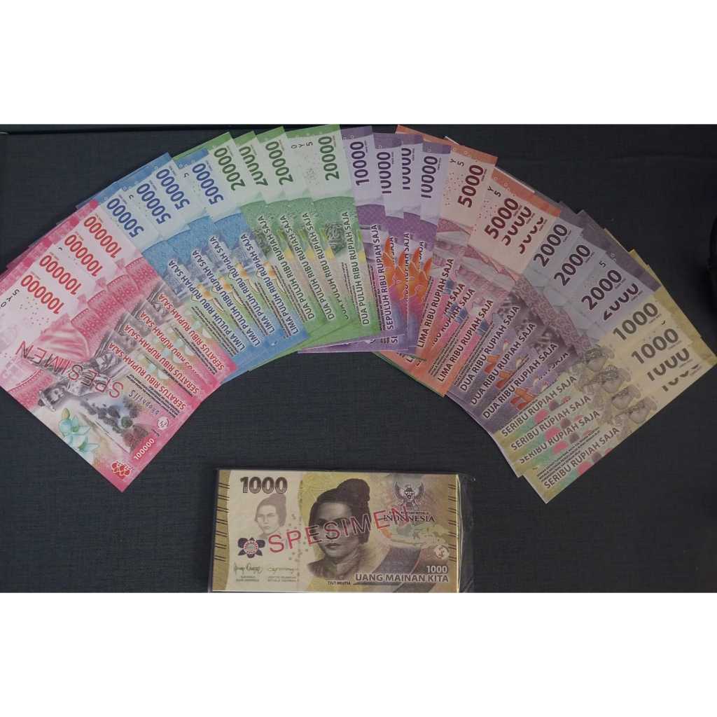 GROSIR UANG MAINAN BARU (28 LEMBAR) - MAINAN EDUKASI ANAK - DUIT DUITAN MAHAR