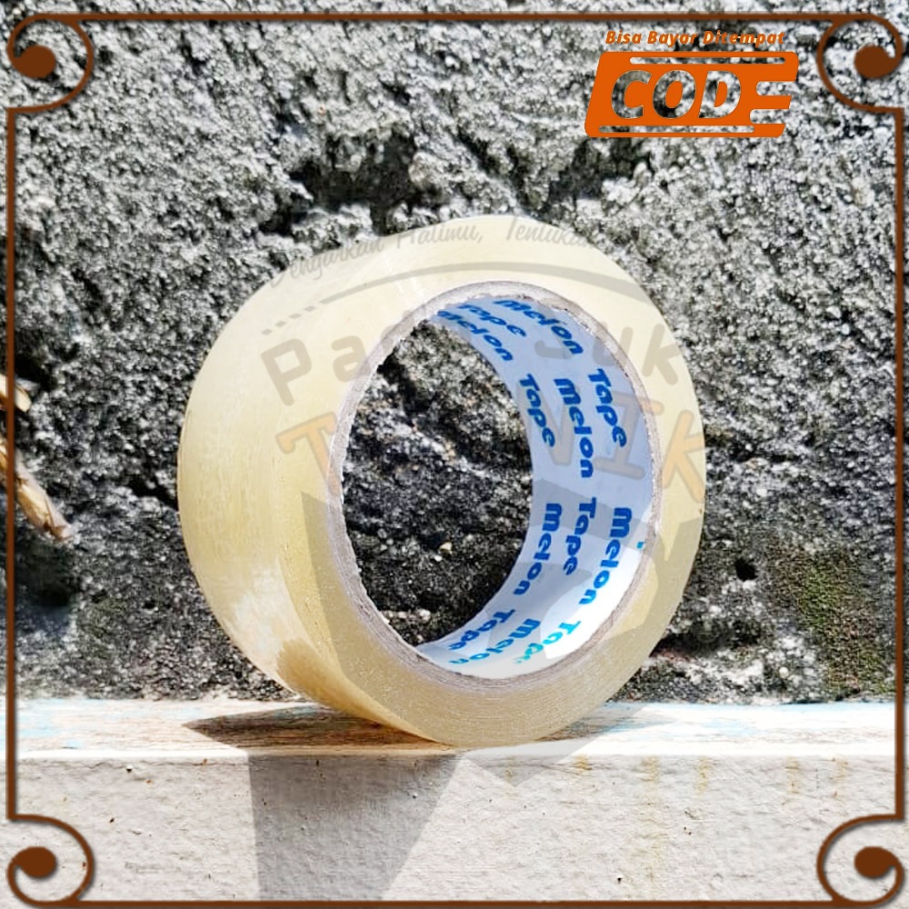

Lakban Melon Tape Transparan Selotip Isolasi Bening 100 Yard Ukuran 45mm