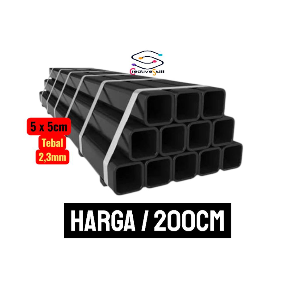 Besi Holow 50x50/2,3mm panjang 200cm