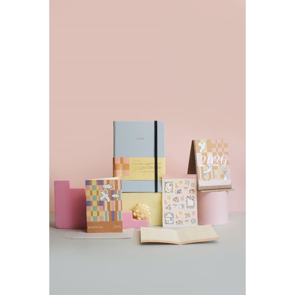 

[BUNDLE] Playful Planner + Desk Calendar 2026 / Kado Ulang Tahun / Wisuda / Custom Hadiah Birthday Letterist