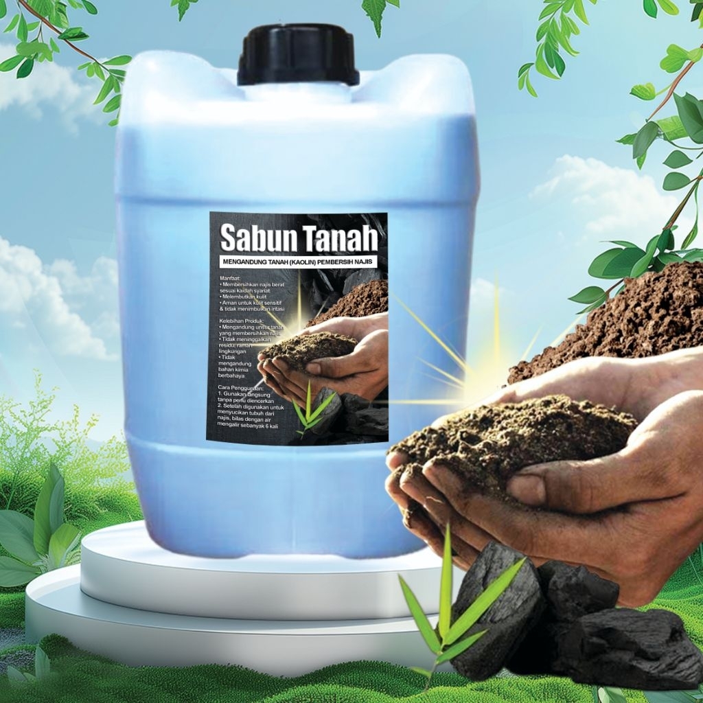 ST 20 LITER - SABUN TANAH CAIR SABUN PENCUCI Sabun Charcoal Sabun Anti Najis Sabun Penghilang Najis 