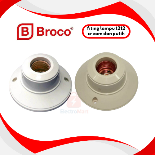 Broco Electrical Standart 1212 Fitting Plafon Bulat - BROCO FITTING PLAFON 1212 -  Broco Fitting Pla