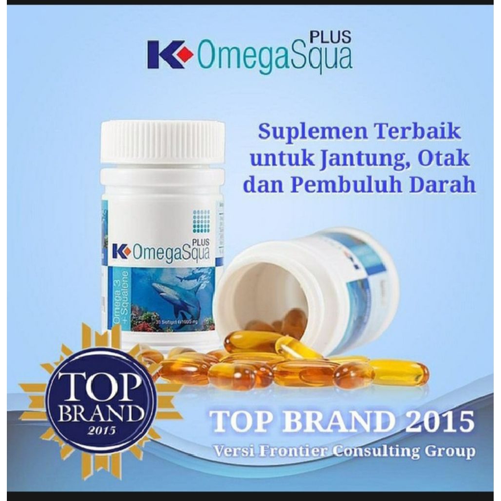 Kapsul Omega 3 Squalene | K Omega Squa Plus K link |  klink omega squa // Omega squa new