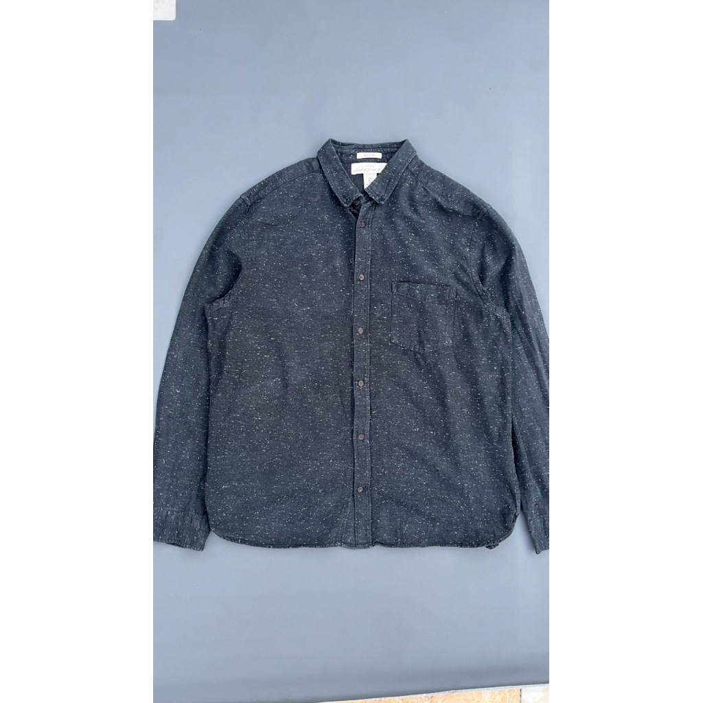 Kemeja HnM Motif hitam