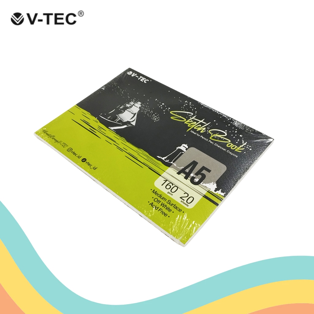 

SKETCH BOOK / BUKU SKETSA A5 V-TEC SB 160201 (1 PCS)