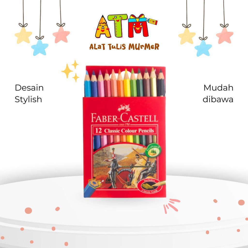 

Colour Pencil / Pensil Warna Faber Castell / Faber Castell Classic Colour Pencil 12s