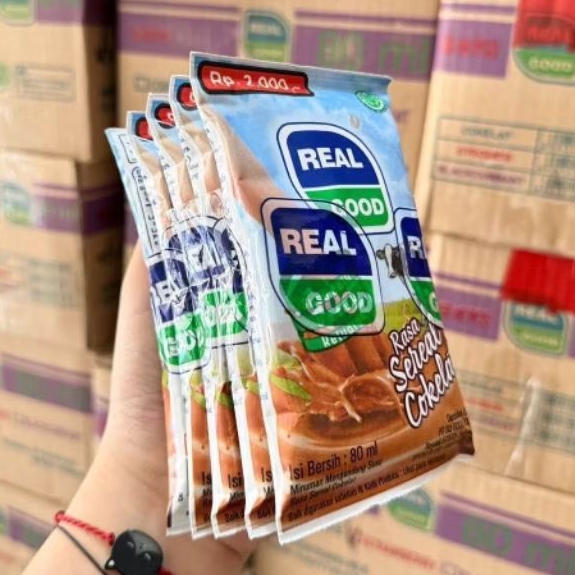 

(1 DUS) REAL GOOD BANTAL SUSU UHT 80 ML ISI 5 X 8 PAKET (KHUSUS GOSEND SOMEDAY / INSTANT)