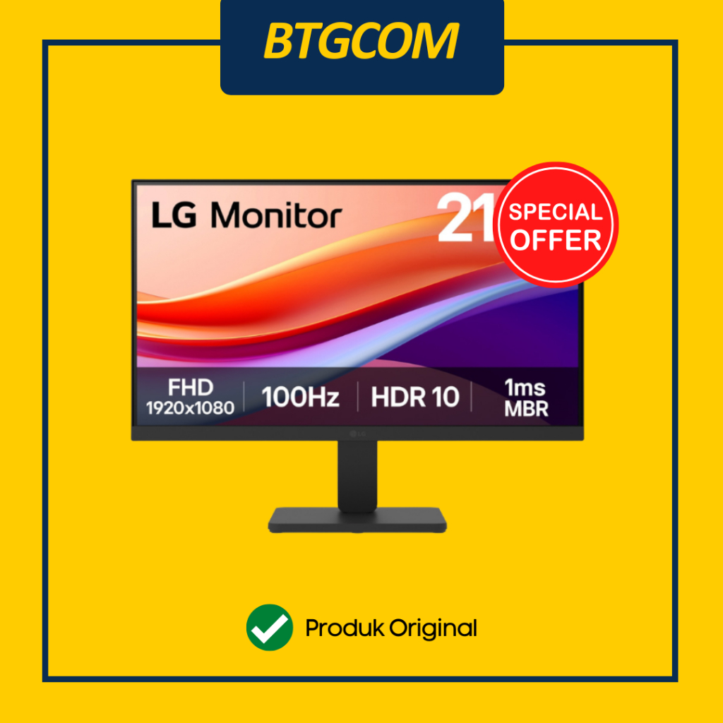 MONITOR 22" INCH LG 22U401A-B FULL HD DISPLAY WITH REFRESH RATE 100HZ