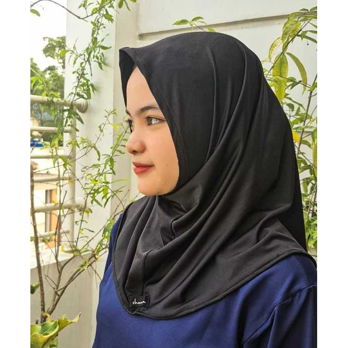 HIJAB SPORT TANPA PET | HIJAB PENDEK | KERUDUNG BERGO | HIJAB INSTAN