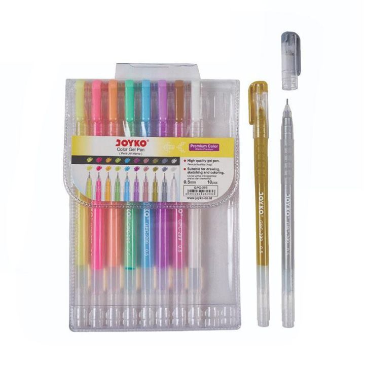 

(MURAH) Pulpen Gel Joyko Color Pastel Gel Pen GPC-299 Premium Color Set 10