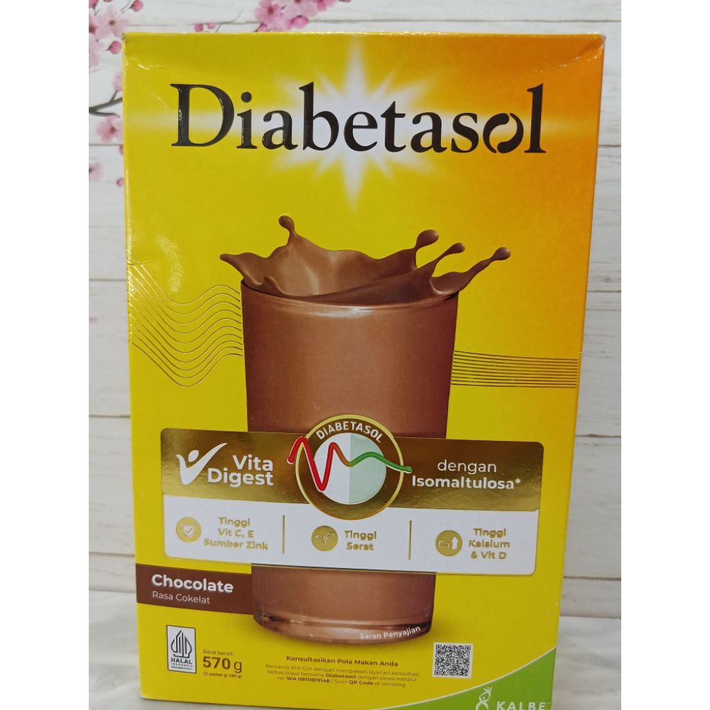 

Diabetasol 570gr – Susu Nutrisi Khusus Diabetes