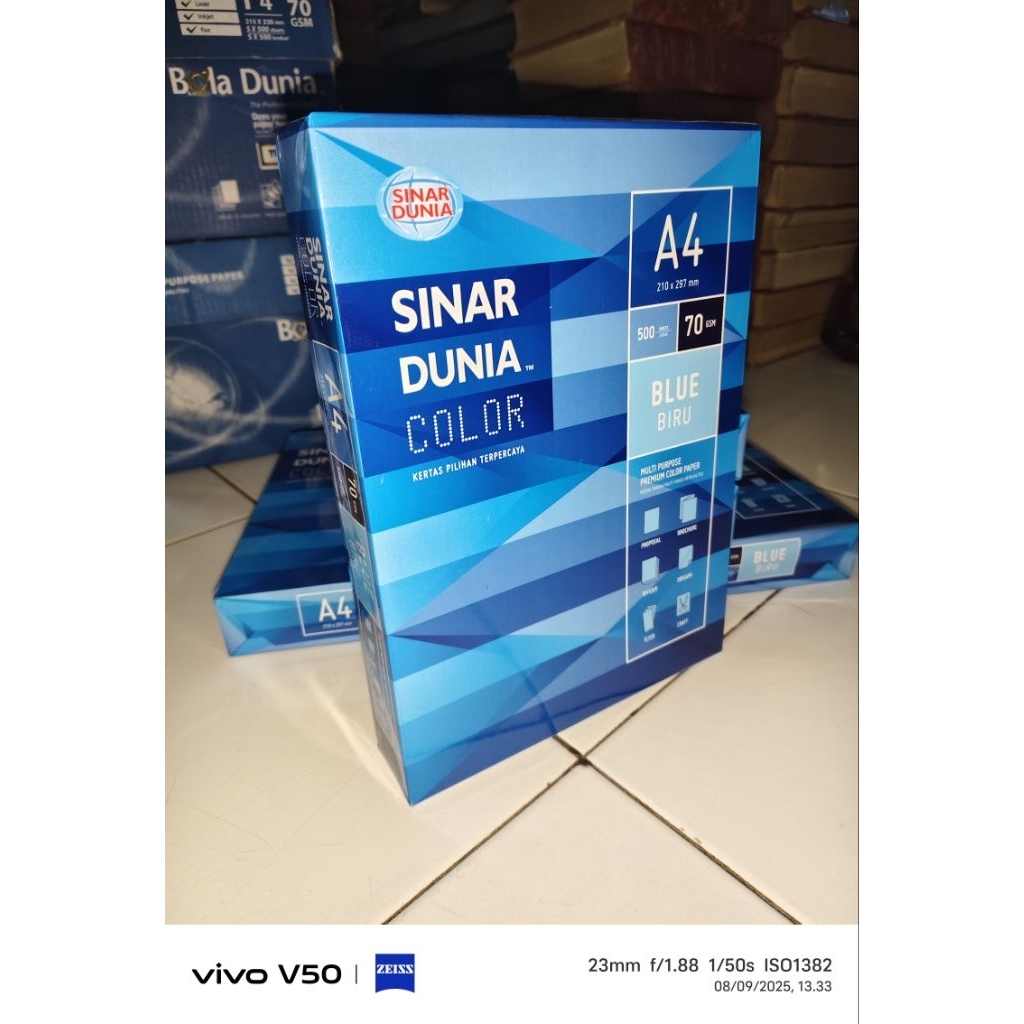 

Kertas HVS A4 70 GSM Warna Sinar Dunia - Isi 500 Lembar