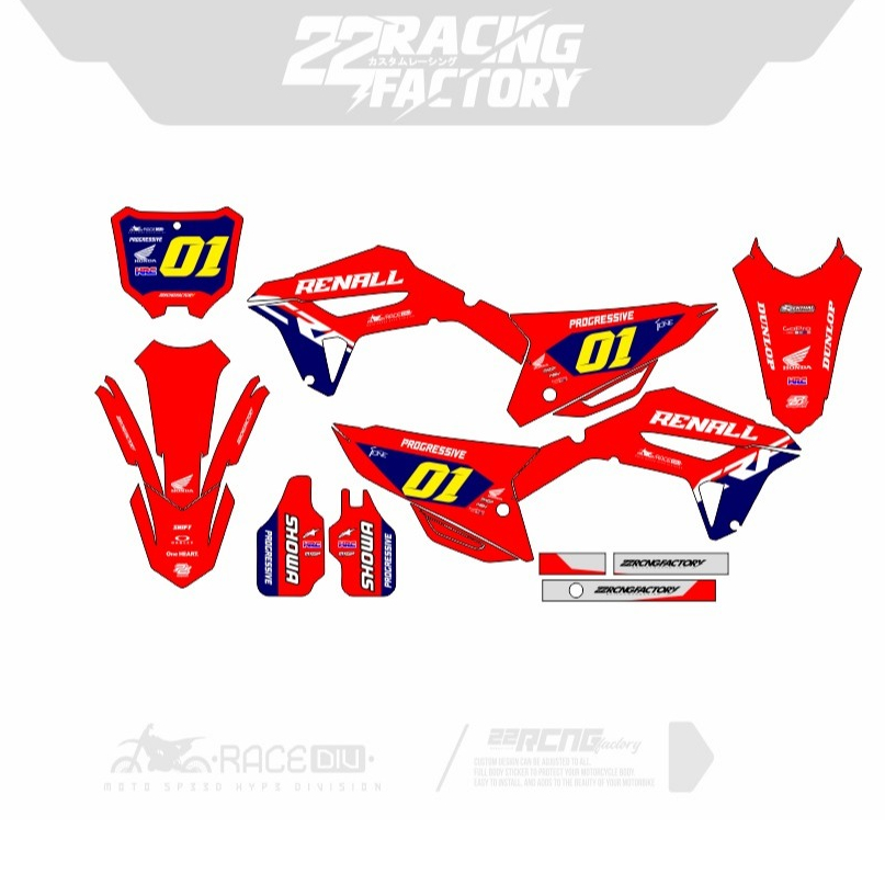 DECAL STIKER CRF / GORDONS/  KLX BF / KLX DTRACKER / KLX S OLD FULL BODY DESAIN COSTUM
