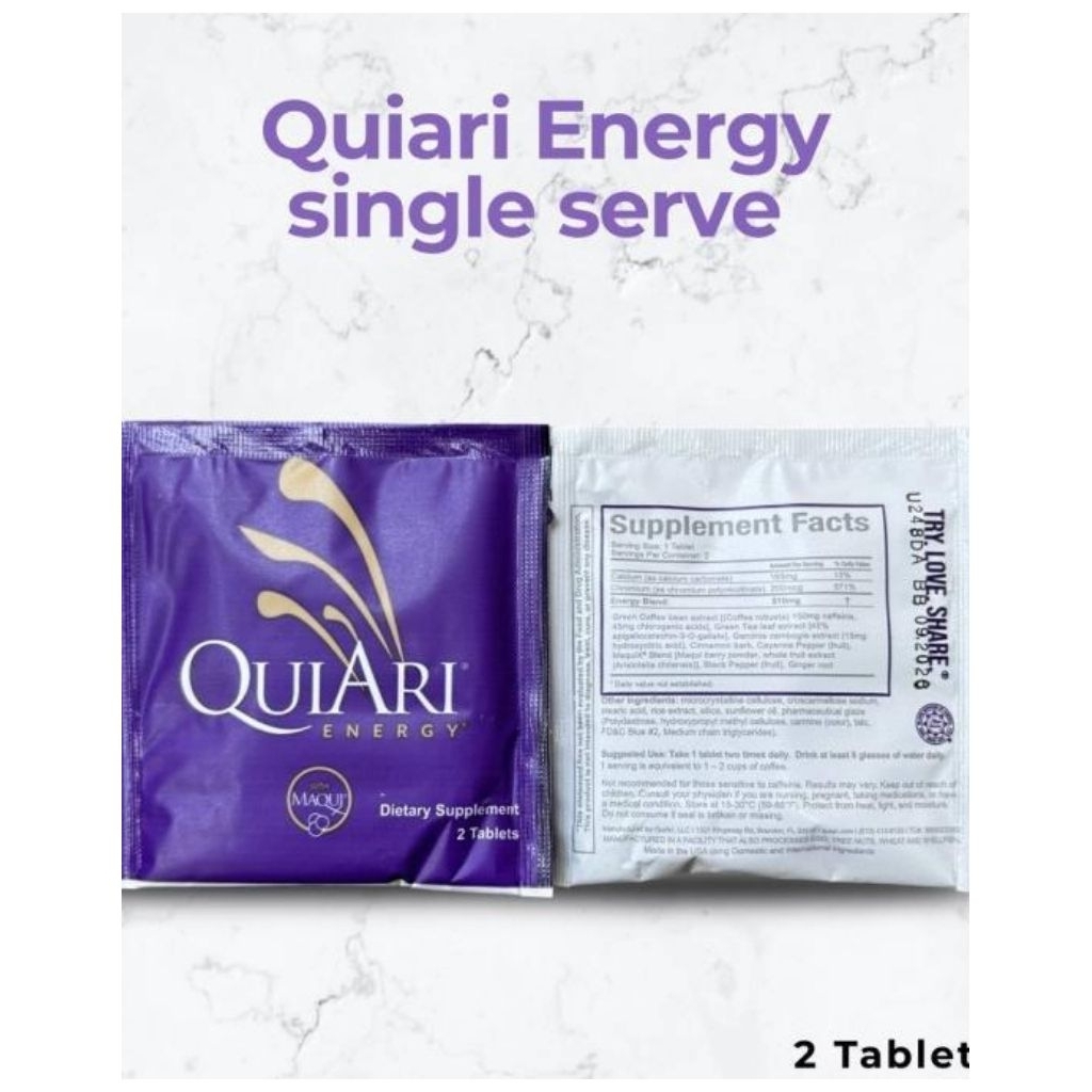 

QuiAri Energy Maqui Berry serta ekstrak paten MaquiX/antioksidan/antioxidant