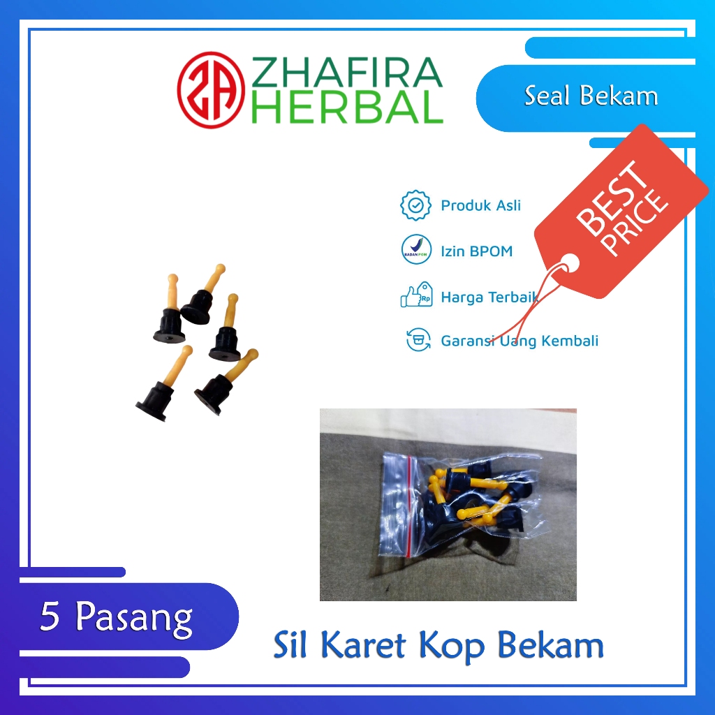 Karet Sil Kop Bekam untuk Sparepart Bekam Harga Satuan 10 Pcs (5 Pasang)