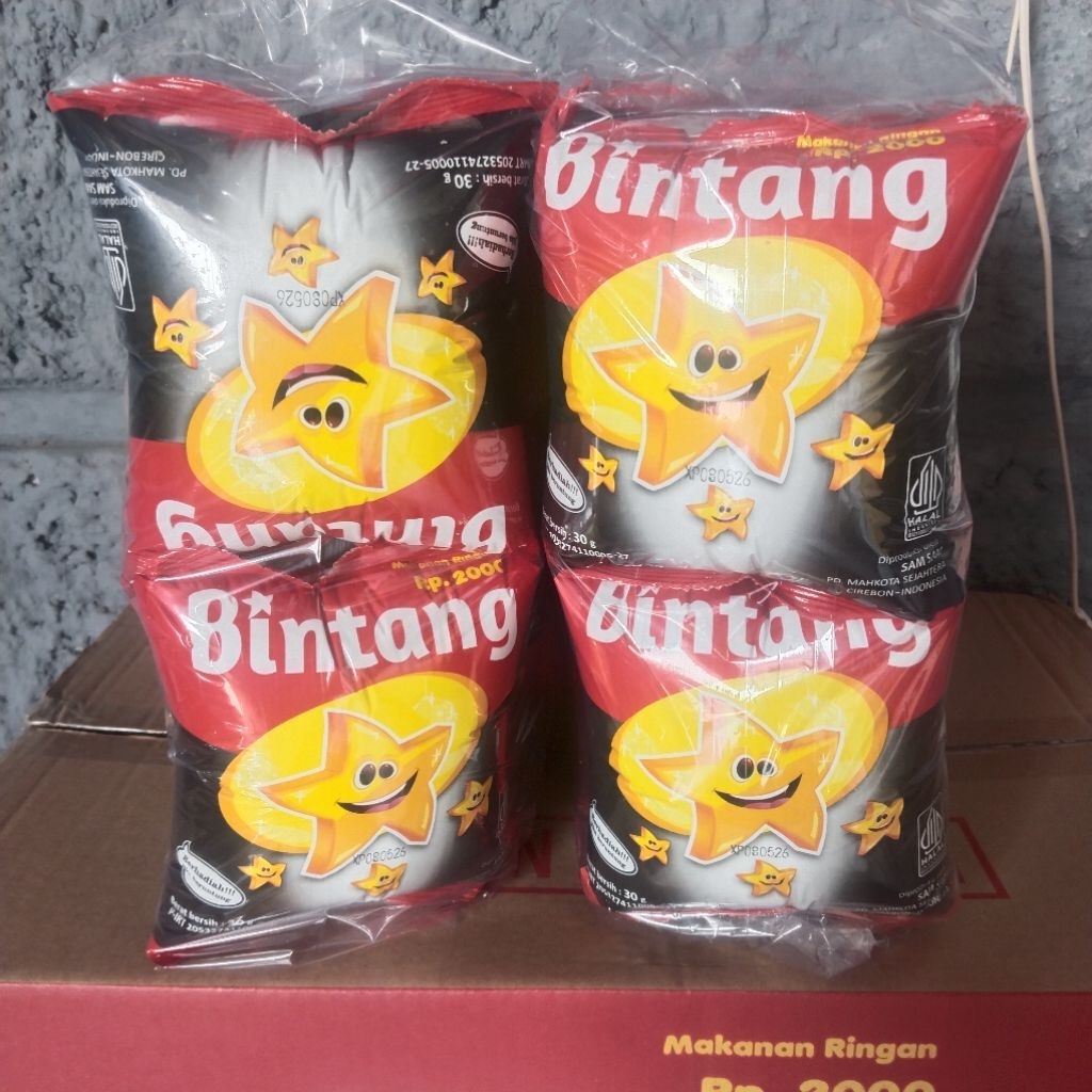 

BINTANG SNACK VIRAL BERHADIAH UANG TUNAI LANGSUNG ( 1 PACK ISI 10 PCS)