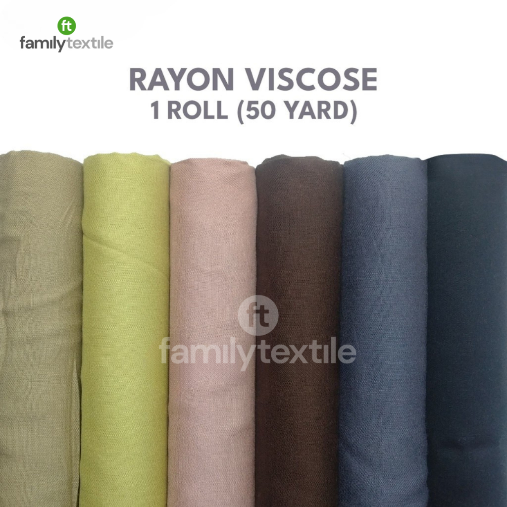 Kain Rayon Viscose Uniqlo 1Roll  50 Yard - Bahan Katun Cotton