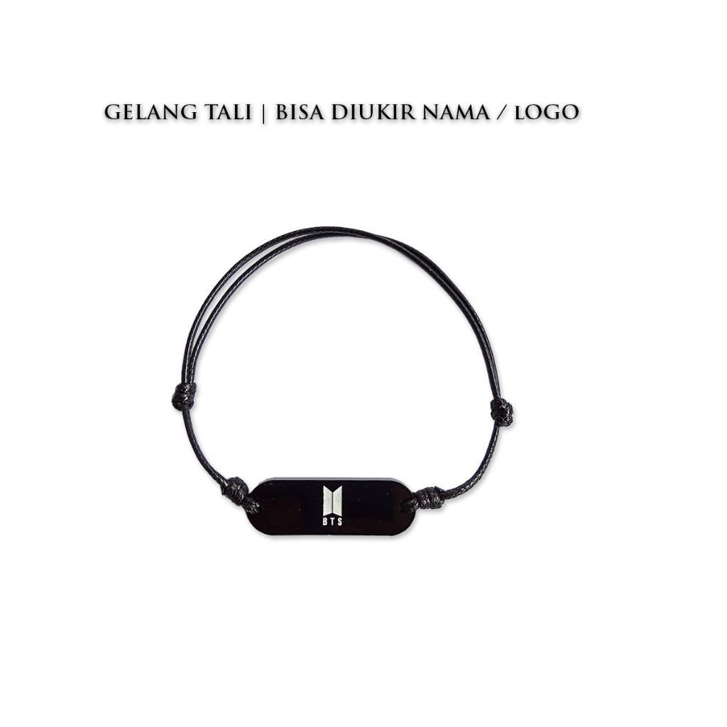 Gelang Tali Akrilik Bisa Diukir Nama