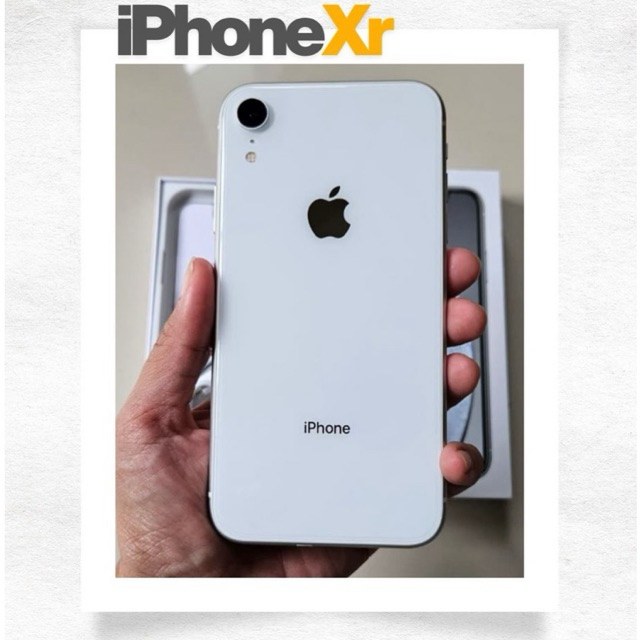 iPhone Xr 128GB Putih - Second Inter Original Sim Sticker