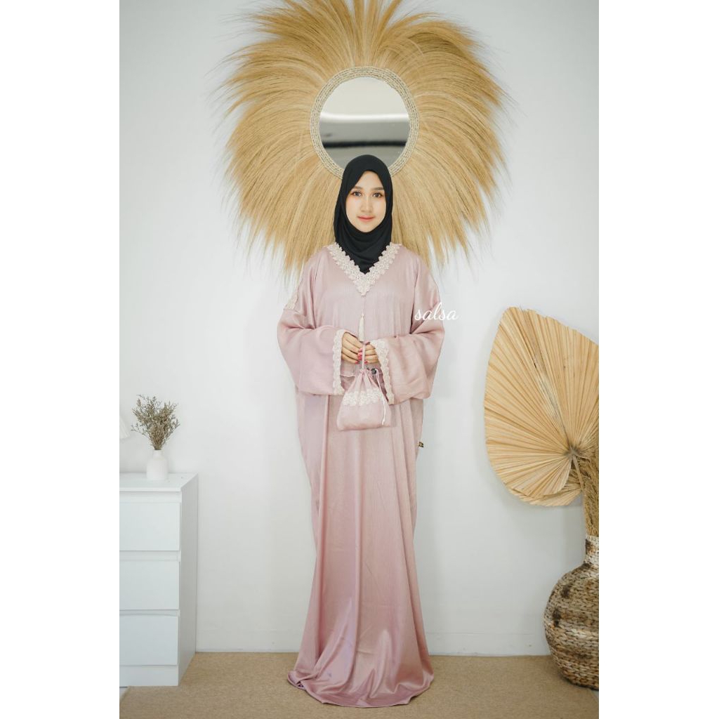FATMA SIZE XL DEWASA mukena abaya sholat terbaru 354 by Jihan salsa