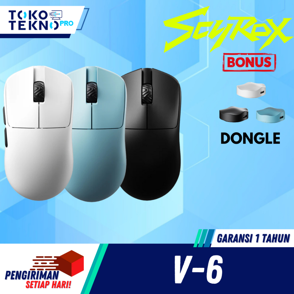 Scyrox V6 / V-6 Gaming Mouse Ultra Lightweight PAW-3950 8K Polling Rate