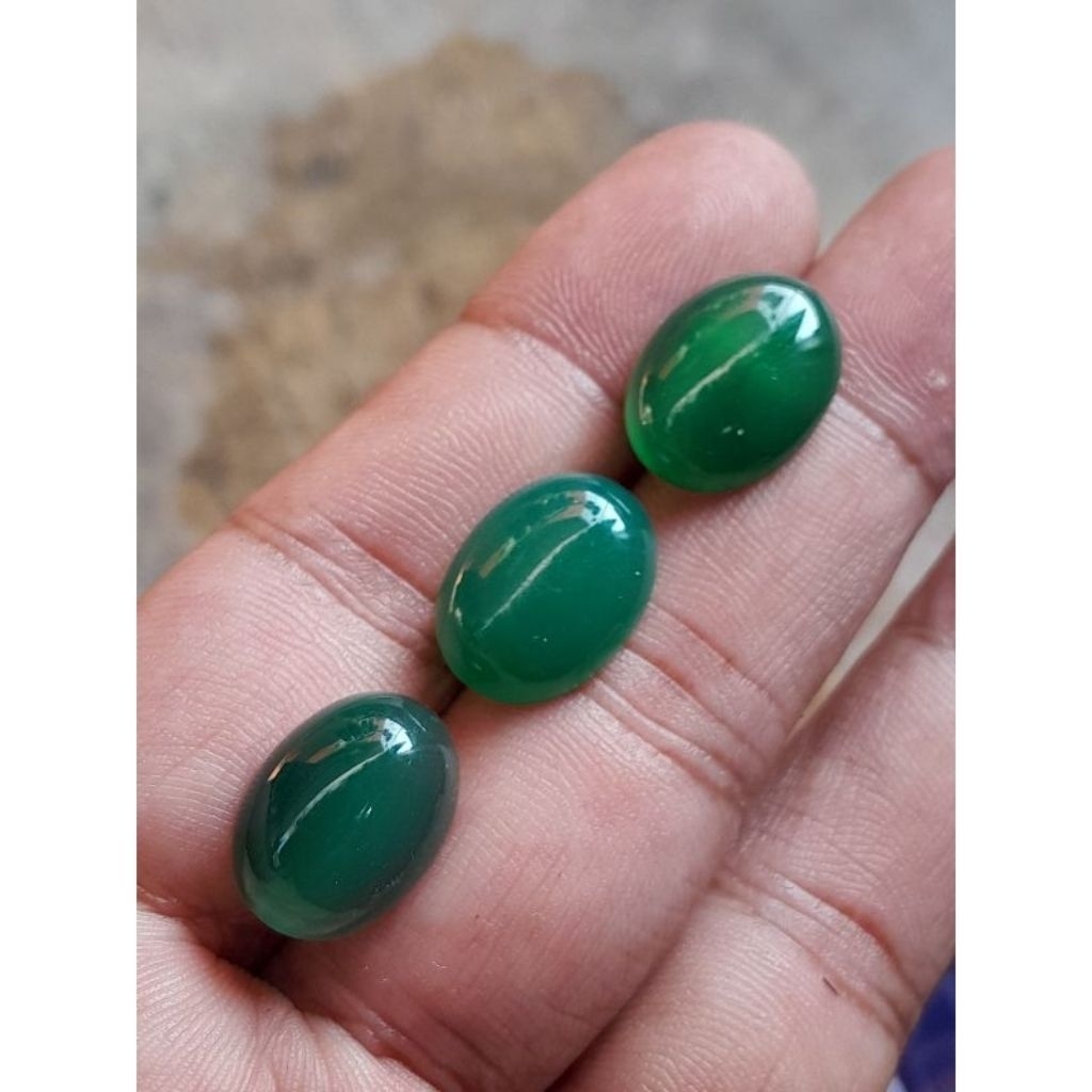 batu akik lepasan sulaiman hijau garut