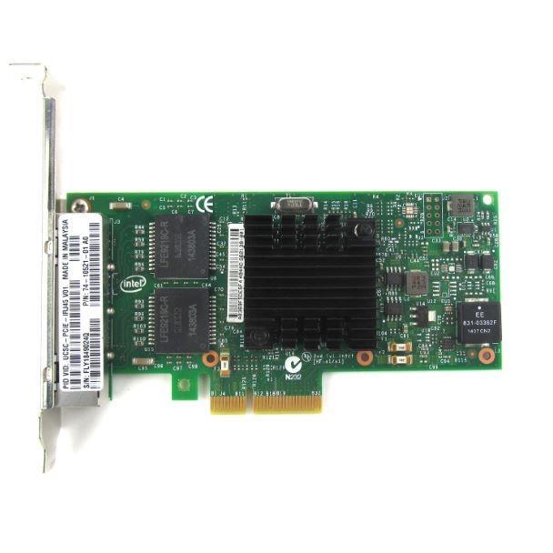 Lan Card Intel Quad 4 Port Gigabit i350-T4 pci