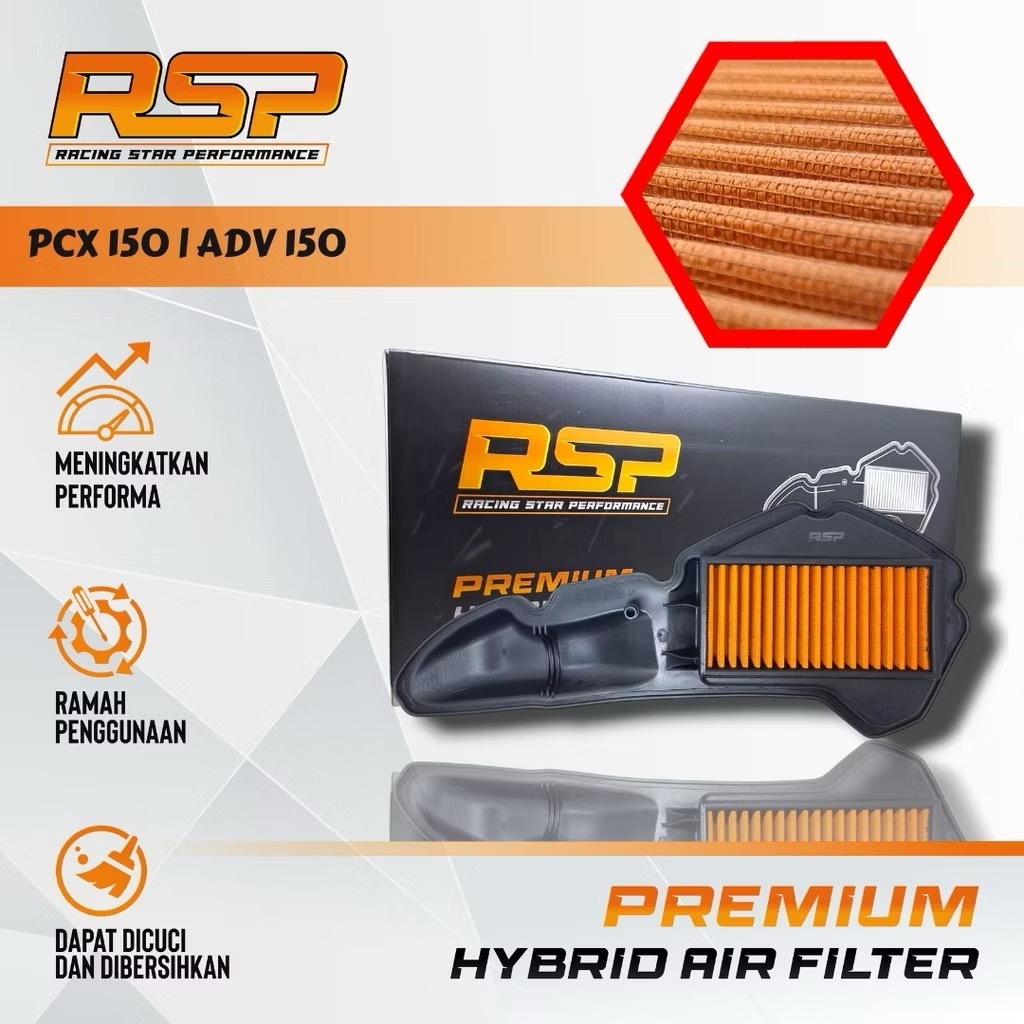 RSP - Premium Hybrid Air Filter Untuk Honda ADV 150 - PCX 150 / Air Filter Adv 150
