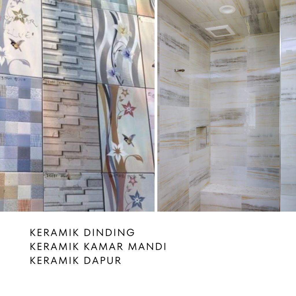 Keramik Dinding Kamar Mandi Ukuran 25 x 40cm