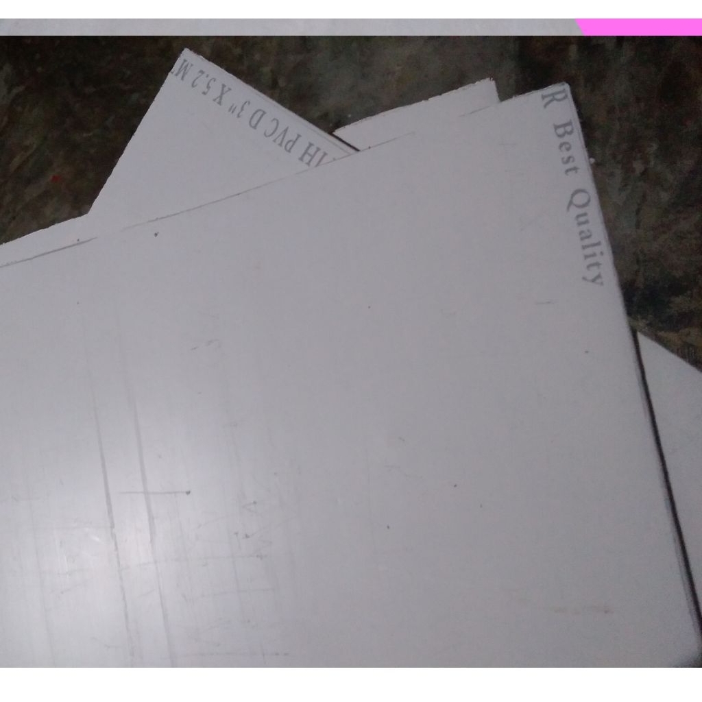 

PVC LEMBARAN PIPA PARALON ukuran 27x27 cm LEMBARAN UNTUK BAHAN MINIATUR dll